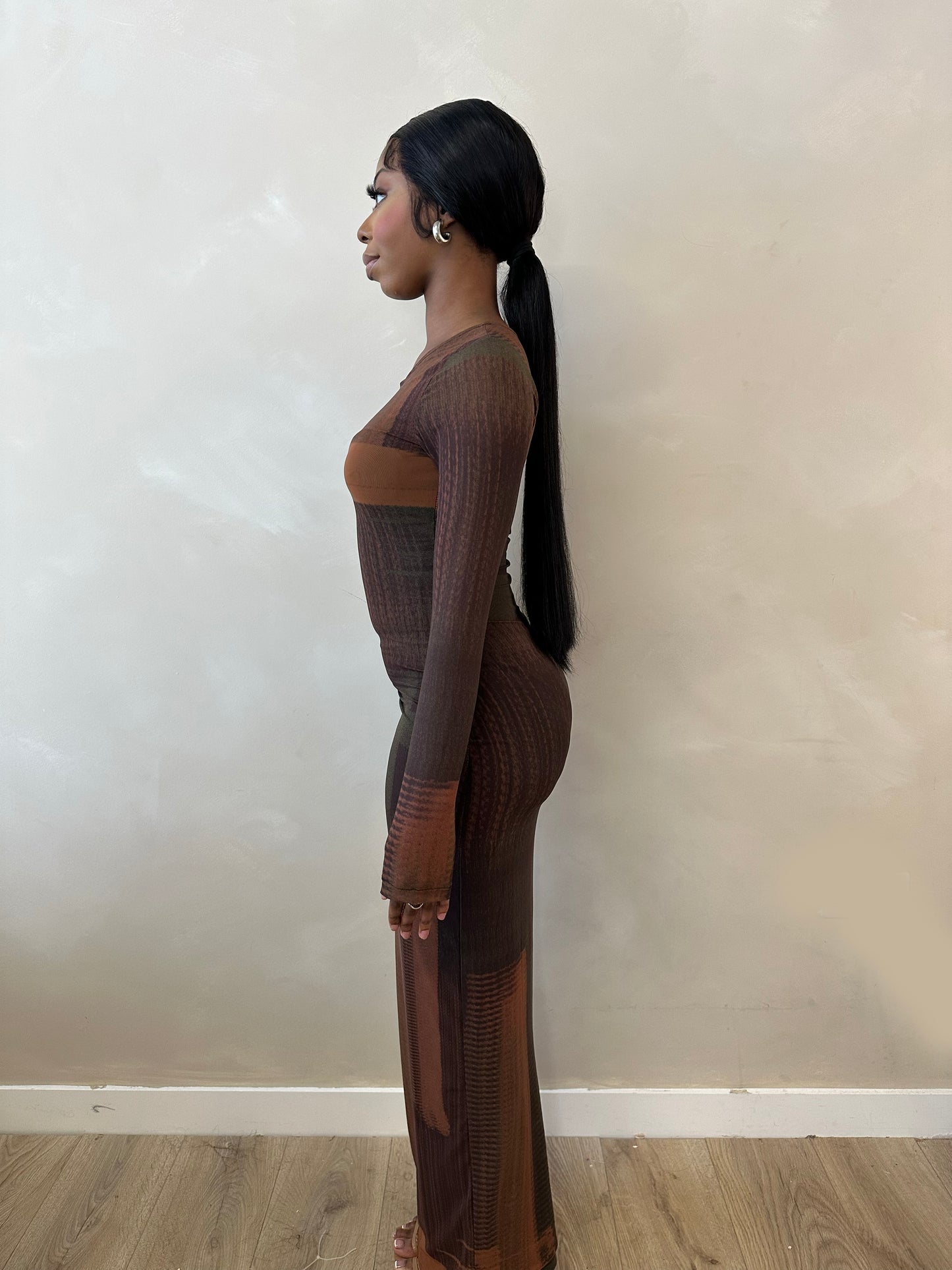 Fade - Long Sleeve Maxi Dress